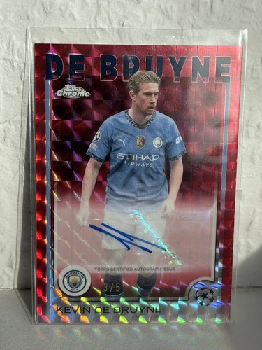 Kevin De Bruyne 2024 Topps Chrome Red /5