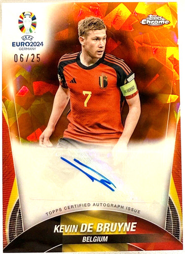 Kevin De Bruyne 2024 Topps Chrome Sapphire Orange /25