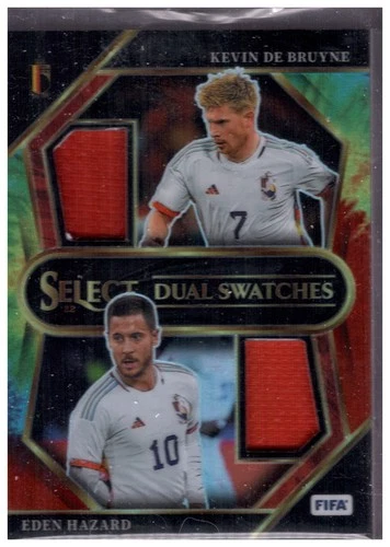 Kevin De Bruyne, Eden Hazard 2022 Panini Seleziona Calcio FIFA /25