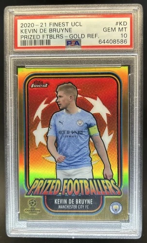 Kevin De Bruyne 2020 Topps Finest Gold Refractor /50