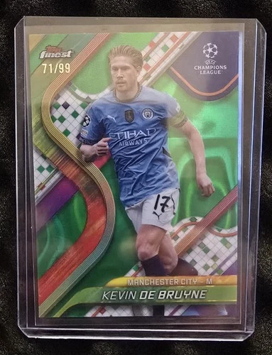 Kevin De Bruyne 2024 Topps Finest Green /99