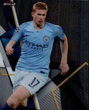 Kevin De Bruyne 2018 Topps Finest UEFA 25