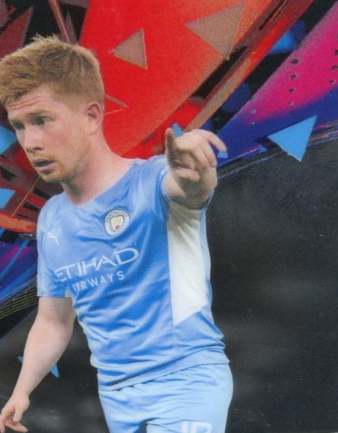 Kevin De Bruyne 2021 Topps Finest UEFA 61