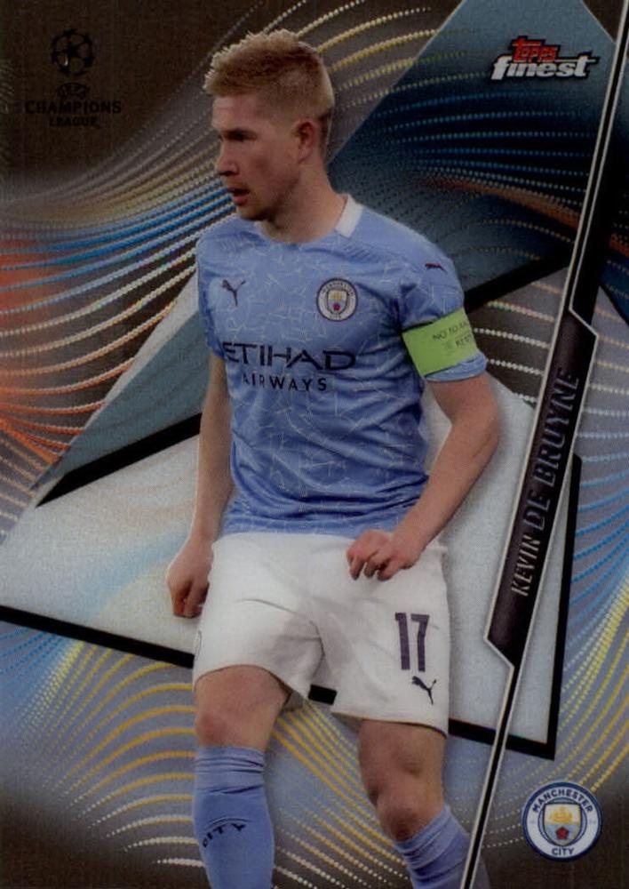 Kevin De Bruyne 2020 Topps Finest UEFA 75