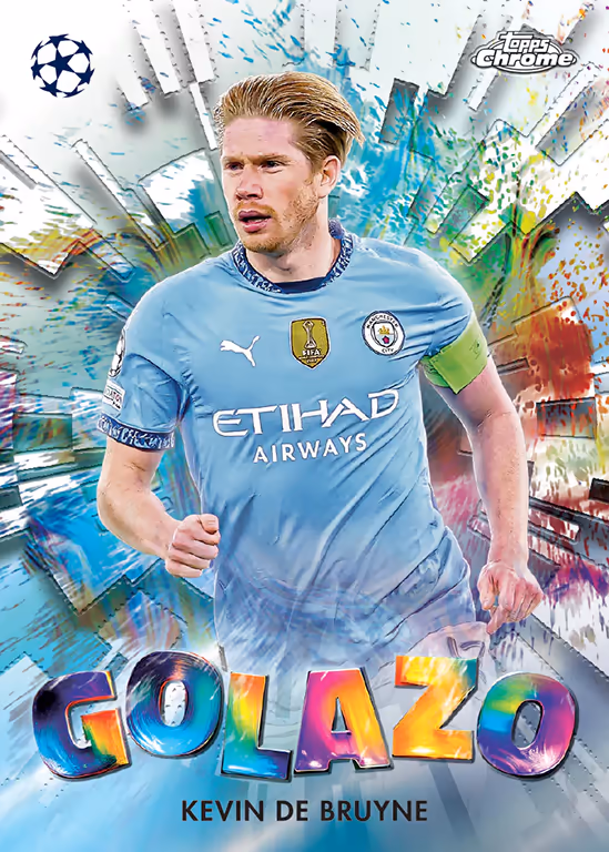 Kevin De Bruyne 2024 Topps Finest UEFA Club Competitions