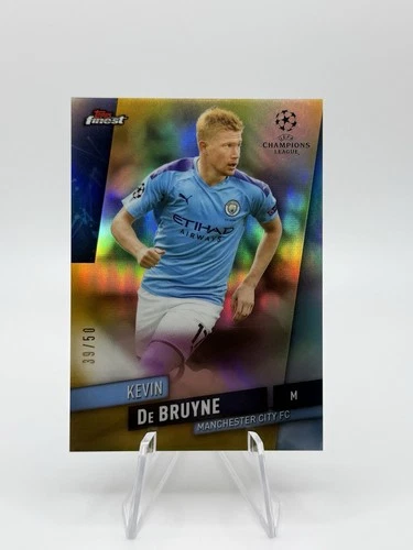 Kevin De Bruyne 2019 Topps Finest UEFA Gold Refractor /50