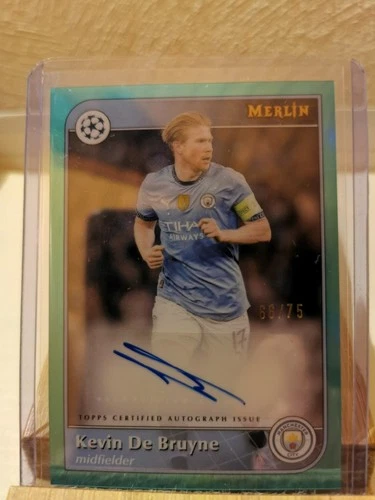 Kevin De Bruyne 2024 Topps Merlin Chrome Colour Match /75