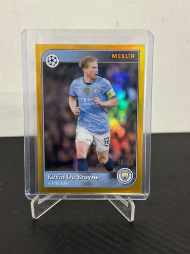 Kevin De Bruyne 2024 Topps Merlin Chrome Gold Refractor /50