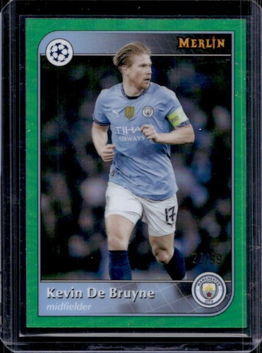 Kevin De Bruyne 2024 Topps Merlin Chrome Green Refractor /99