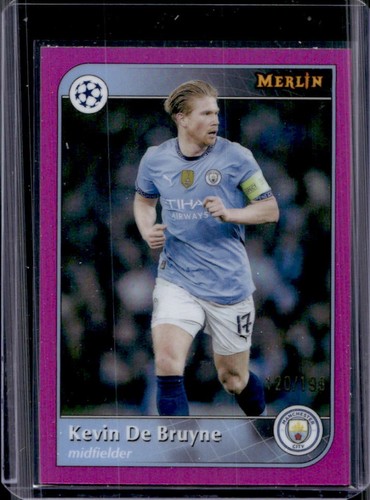Kevin De Bruyne 2024 Topps Merlin Chrome Rosa Refractor /199