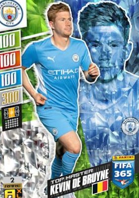 Kevin De Bruyne 2022 Panini Adrenalyn XL FIFA 365