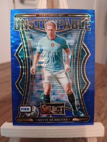 Kevin de Bruyne 2024 Panini Select Blue Pulsar Prizm