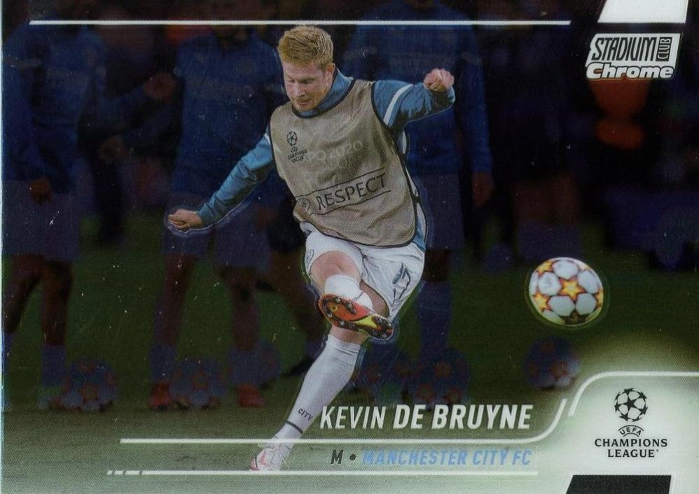 Kevin De Bruyne 2021 Topps Stadium Club Chrome UEFA 17