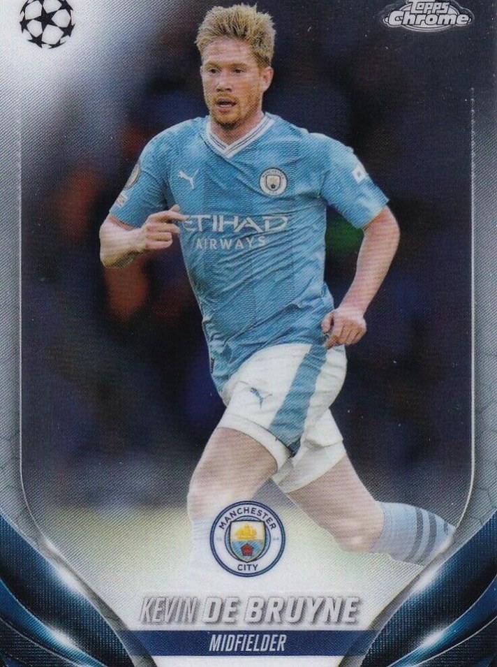Kevin De Bruyne 2023 Topps Chrome UEFA Club Competitions