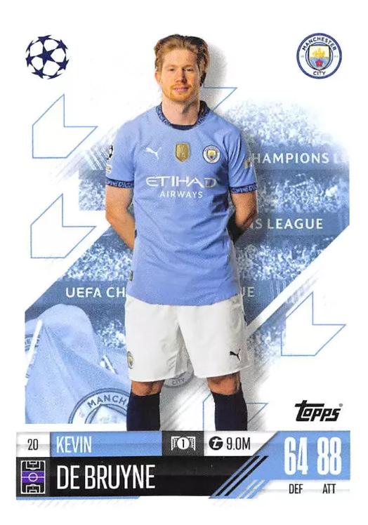 Kevin De Bruyne 2024 Topps Match Attax UEFA Club Competitions