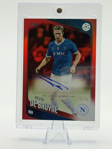 Kevin De Bruyne 2025 Topps UEFA Club Competitions Red 2/5