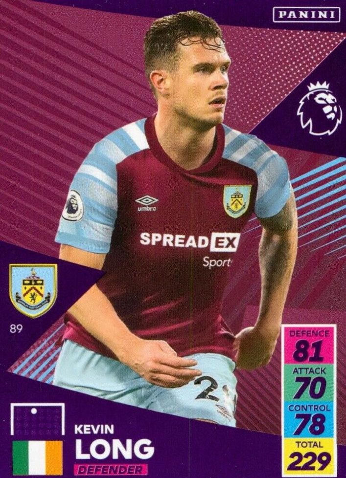 Kevin Long 2021 Panini Adrenalyn XL Premier League
