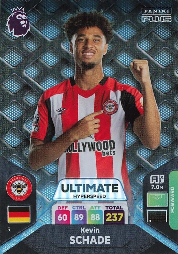Kevin Schade 2024 Panini Adrenalyn XL Premier League Plus