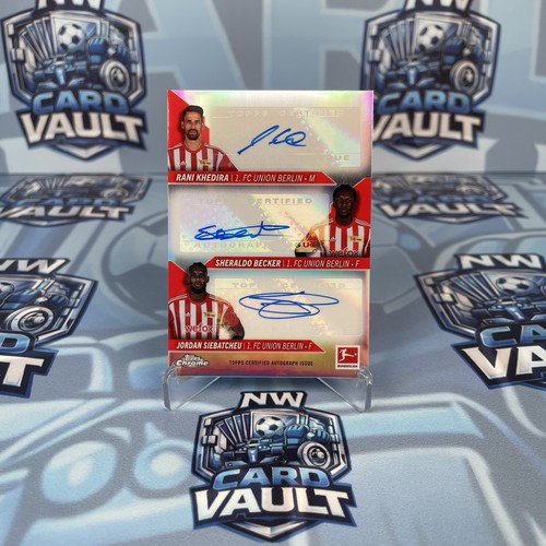 Khedira, Becker, Siebatcheu 2022 Topps Chrome Bundesliga /25