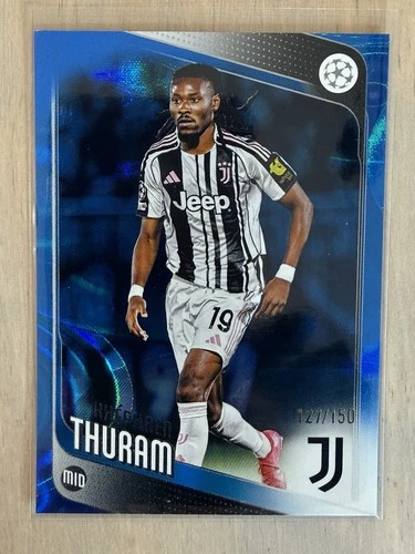 Khephren Thuram 2025 Topps Competizioni UEFA Per Club Blue Foil /150