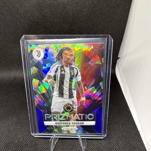 Khephren Thuram 2025 Panini Prizm Club World Cup Blue Cracked Ice /99