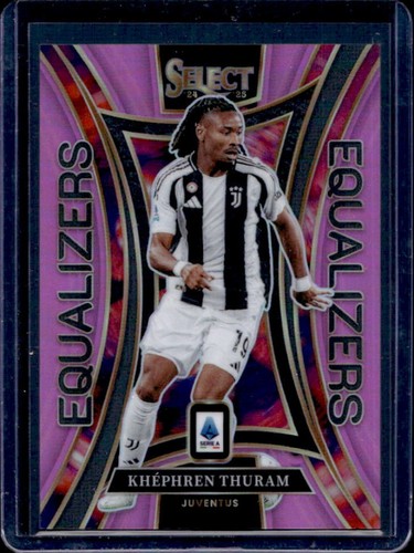 Khephren Thuram 2024 Panini Select Serie A Rosa /25