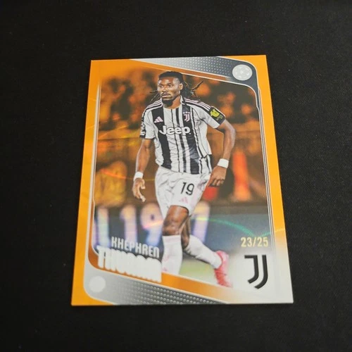 Khephren Thuram 2025 Topps UCC Flagship Orange Refractor /25