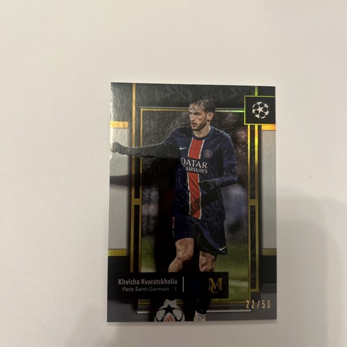 Khvicha Kvaraskhelia 2024 Topps Museum Gold /50