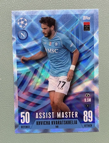 Khvicha Kvaratskhelia 2023 Panini Champions League Crystal