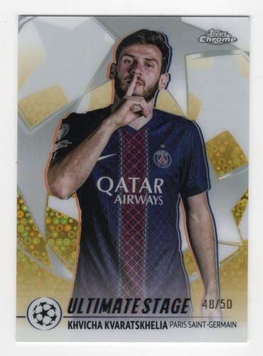 Khvicha Kvaratskhelia 2025 Topps Chrome /50