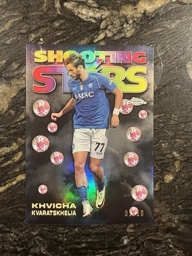 Khvicha Kvaratskhelia 2023 Topps Chrome Black /10