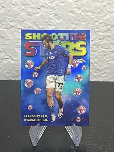 Khvicha Kvaratskhelia 2023 Topps Chrome Blue /150