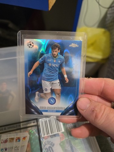 Khvicha Kvaratskhelia 2023 Topps Chrome Blue Lava