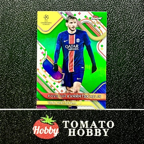 Khvicha Kvaratskhelia 2024 Topps Chrome Green Refractor /99