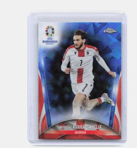Khvicha Kvaratskhelia 2024 Topps Chrome Sapphire