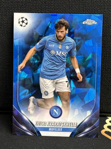 Khvicha Kvaratskhelia 2023 Topps Chrome Sapphire