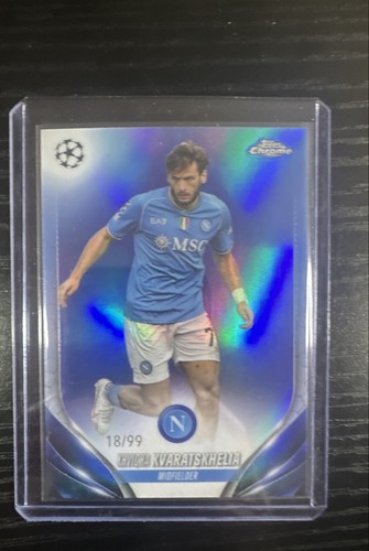 Khvicha Kvaratskhelia 2024 Topps Chrome UEFA Club Competitions