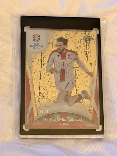 Khvicha Kvaratskhelia 2024 Topps Chrome UEFA Euro 2024 /11