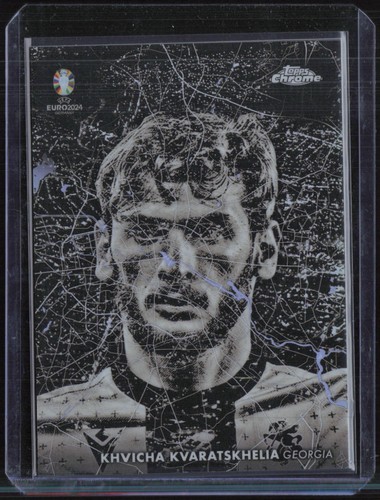 Khvicha Kvaratskhelia 2024 Topps Chrome UEFA Euro