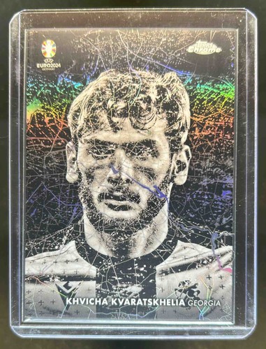 Khvicha Kvaratskhelia 2023 Topps Chrome UEFA Euro