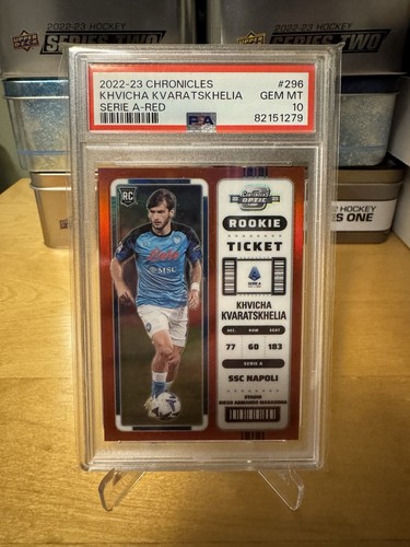 Khvicha Kvaratskhelia 2022 Panini Chronicles Optic Red /99