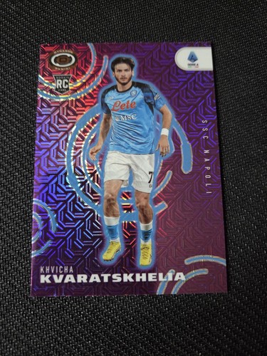 Khvicha Kvaratskhelia 2022 Panini Chronicles Purple Mojo