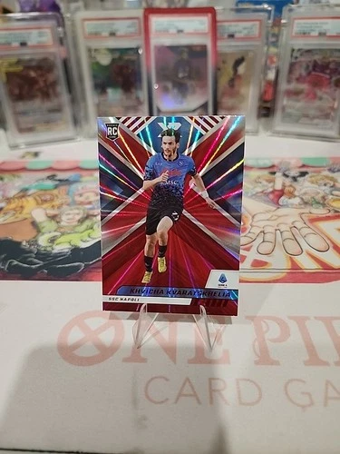 Khvicha Kvaratskhelia 2022 Panini Chronicles Red Blue Laser