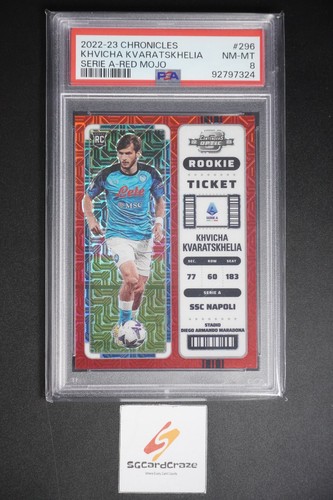 Khvicha Kvaratskhelia 2022 Panini Chronicles Red Mojo