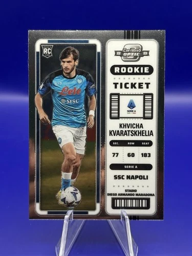 Khvicha Kvaratskhelia 2022 Panini Chronicles Serie A Contenders Optic