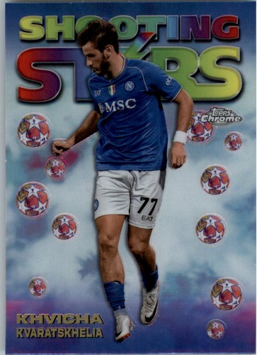 Khvicha Kvaratskhelia 2023 Topps Cromo UEFA Club