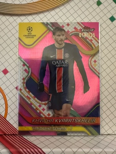 Khvicha Kvaratskhelia 2024 Topps Finest 14/125