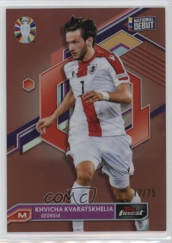 Khvicha Kvaratskhelia 2023 Topps Finest 17/75