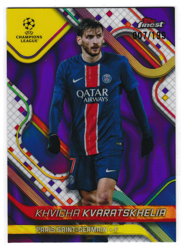 Khvicha Kvaratskhelia 2024 Topps Finest /199