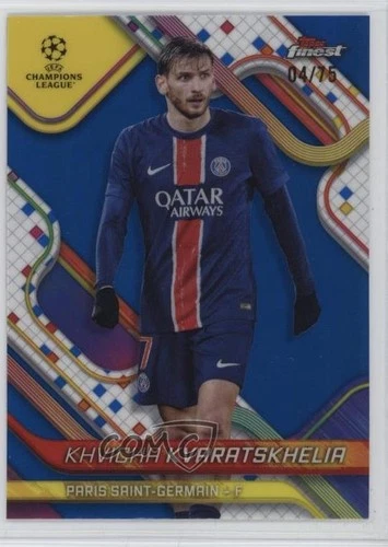 Khvicha Kvaratskhelia 2024 Topps Finest 4/75
